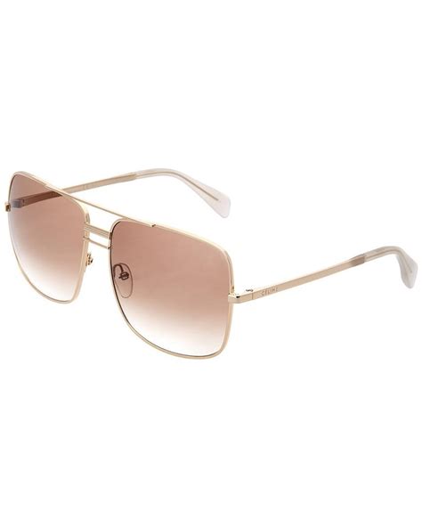 celine sunglasses 41808 s|CELINE Aviator Sunglasses CL 41808/S Gold Pink.